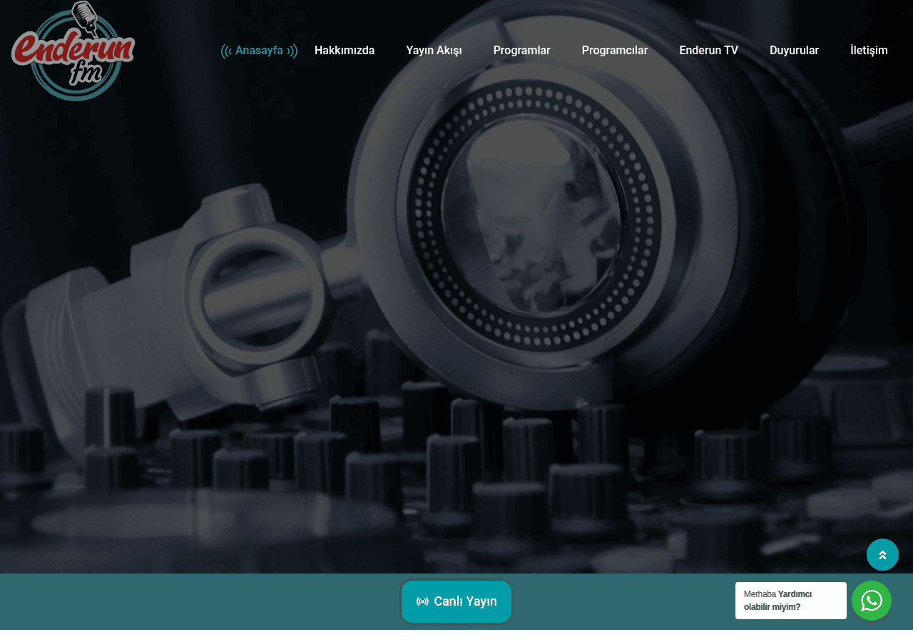 Screenshot of enderunfm.com
