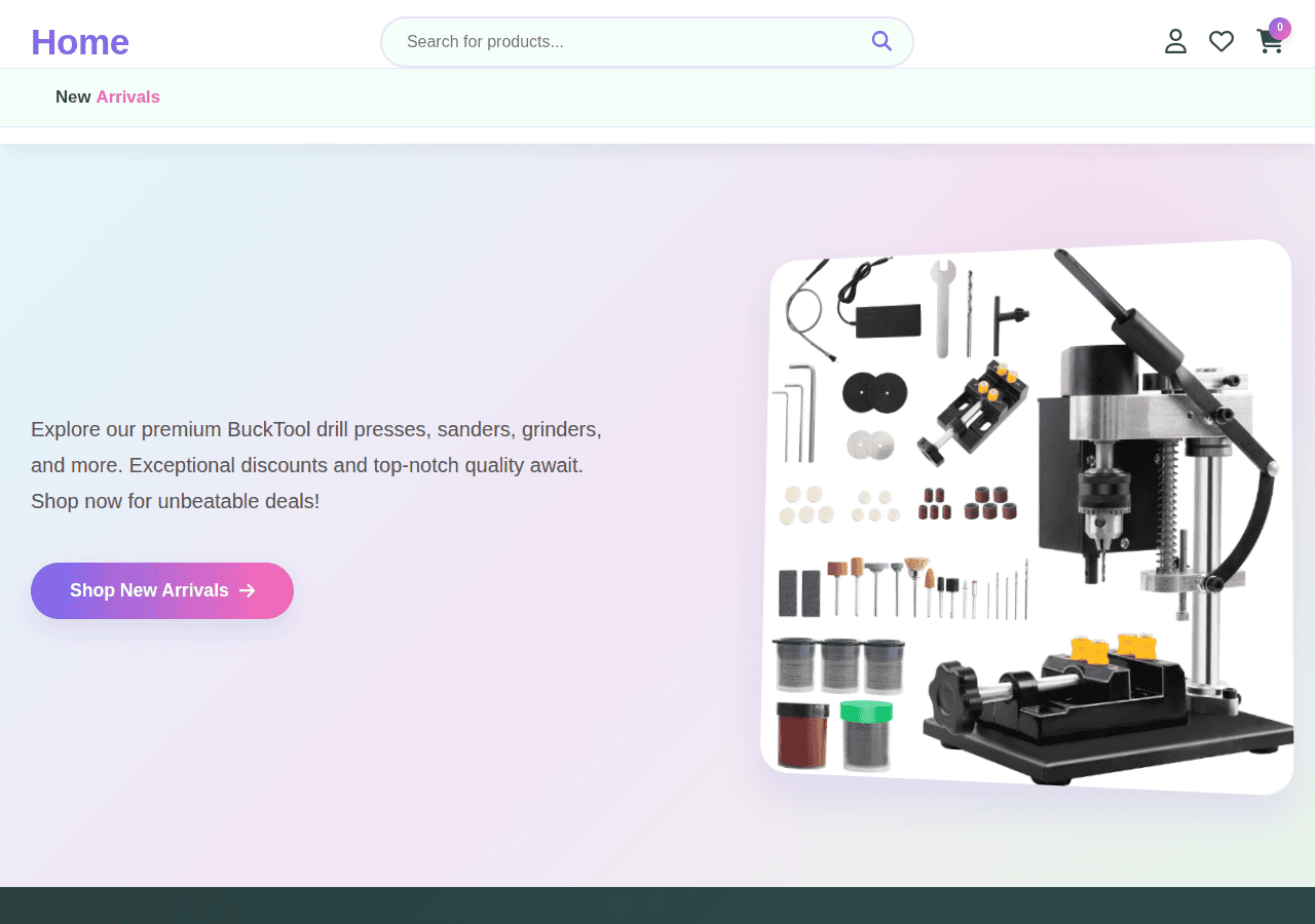 Screenshot of bucktoolpowertoolsland.shop