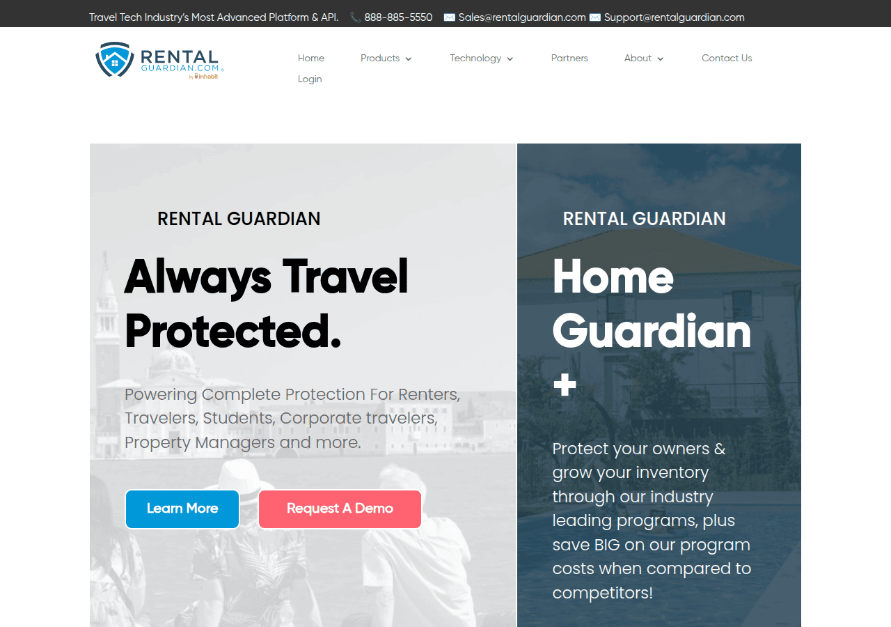Screenshot of rentalguardian.com