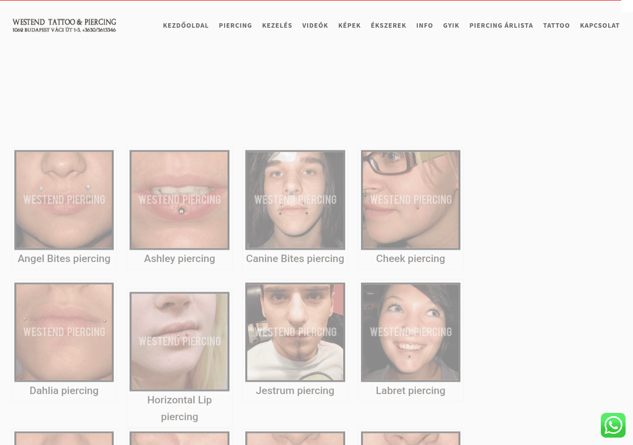 Screenshot of westend-tattoo.hu