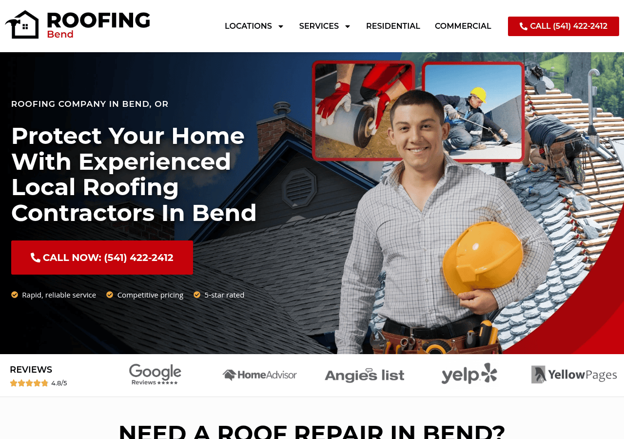 Screenshot of bendroofingpros.com