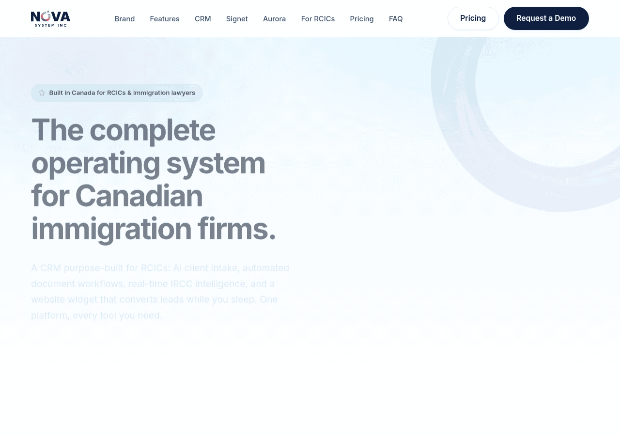Screenshot of thenovasystem.com