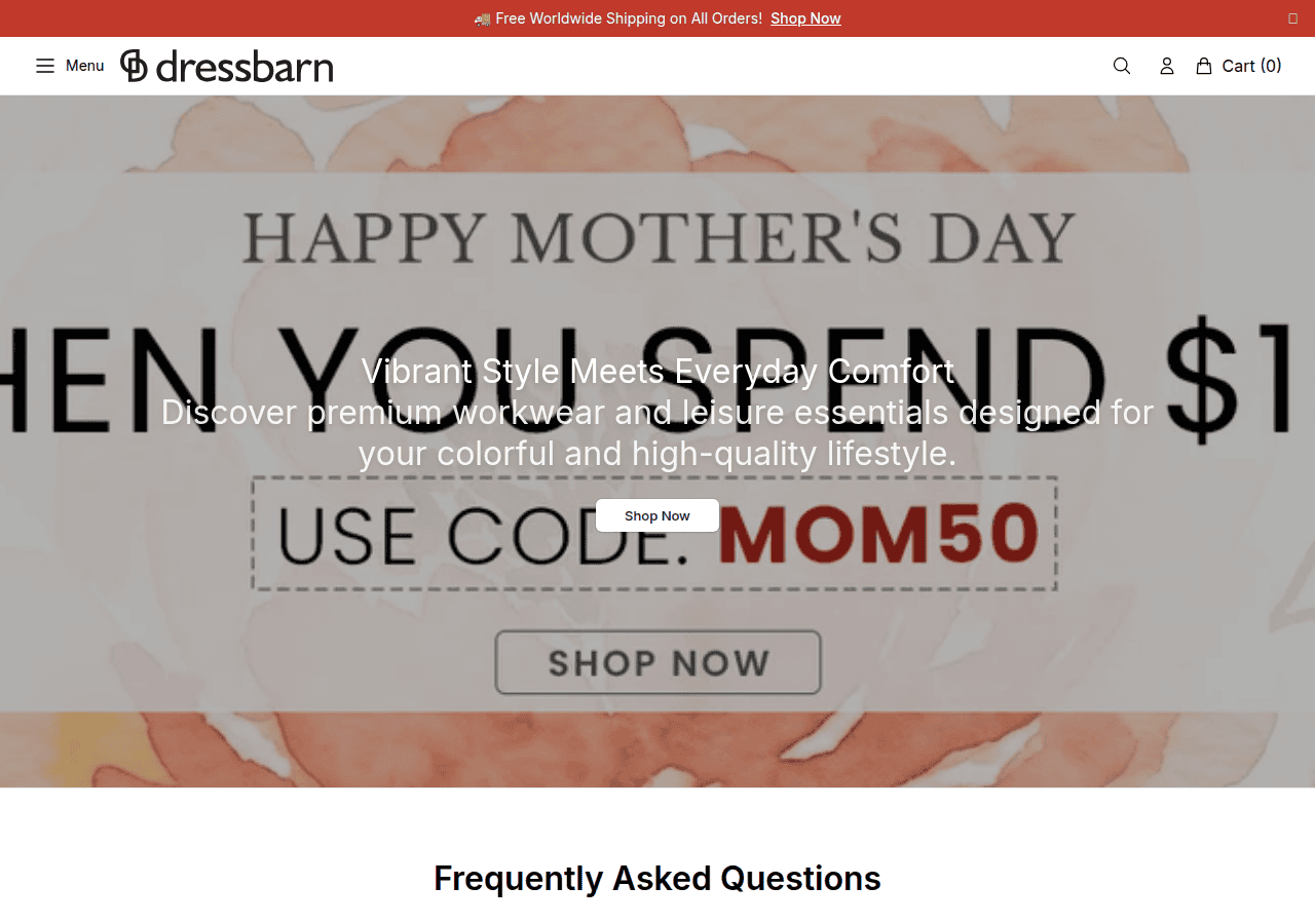 Screenshot of dreslow.shop