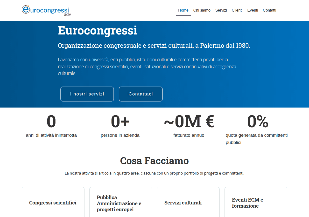 Screenshot of eurocongressi.it