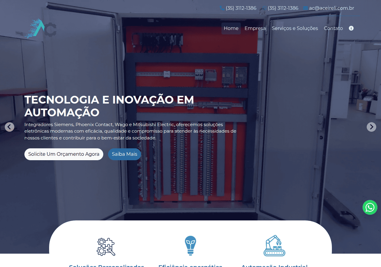 Screenshot of aceireli.com.br