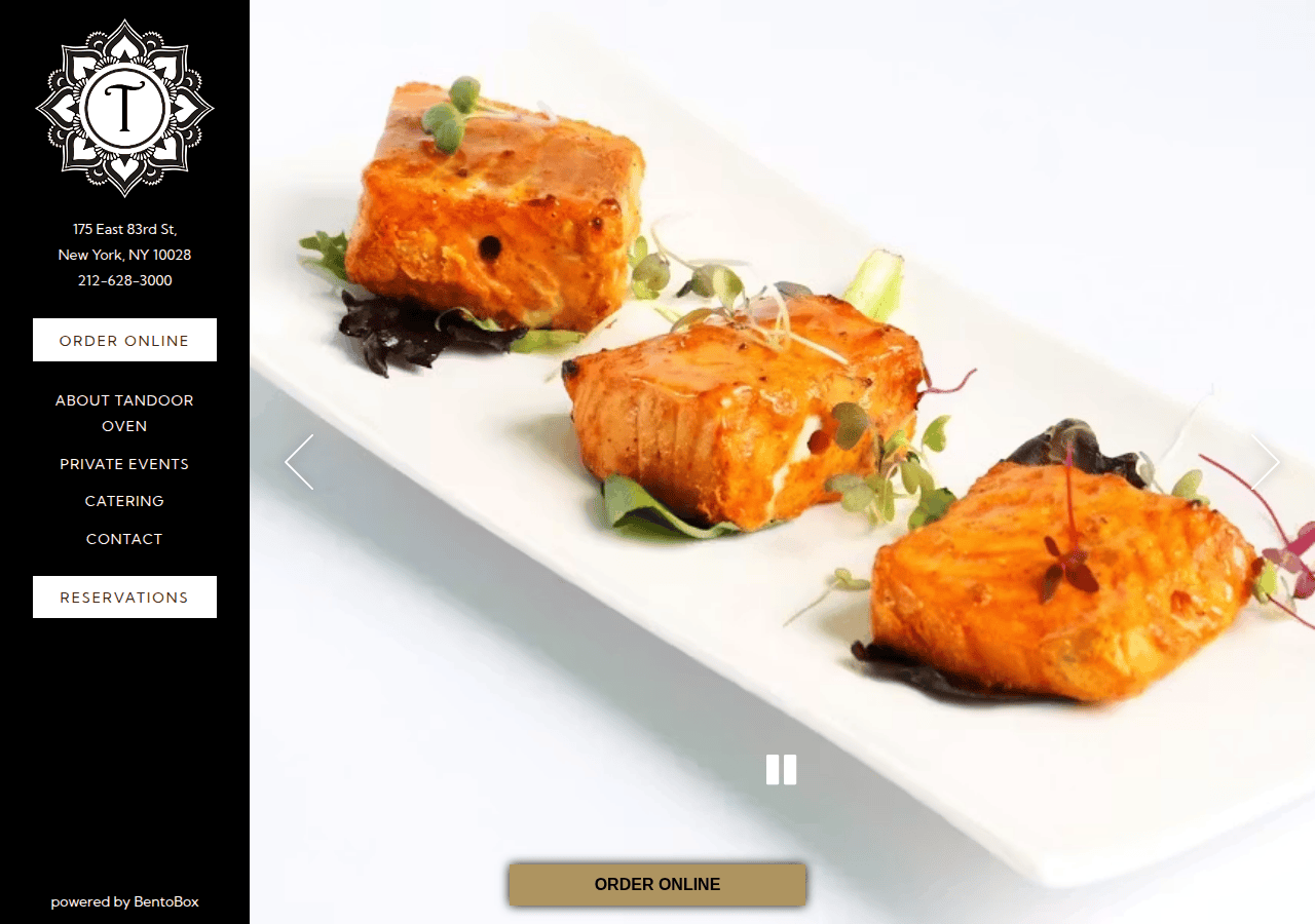 Screenshot of tandooroven.com