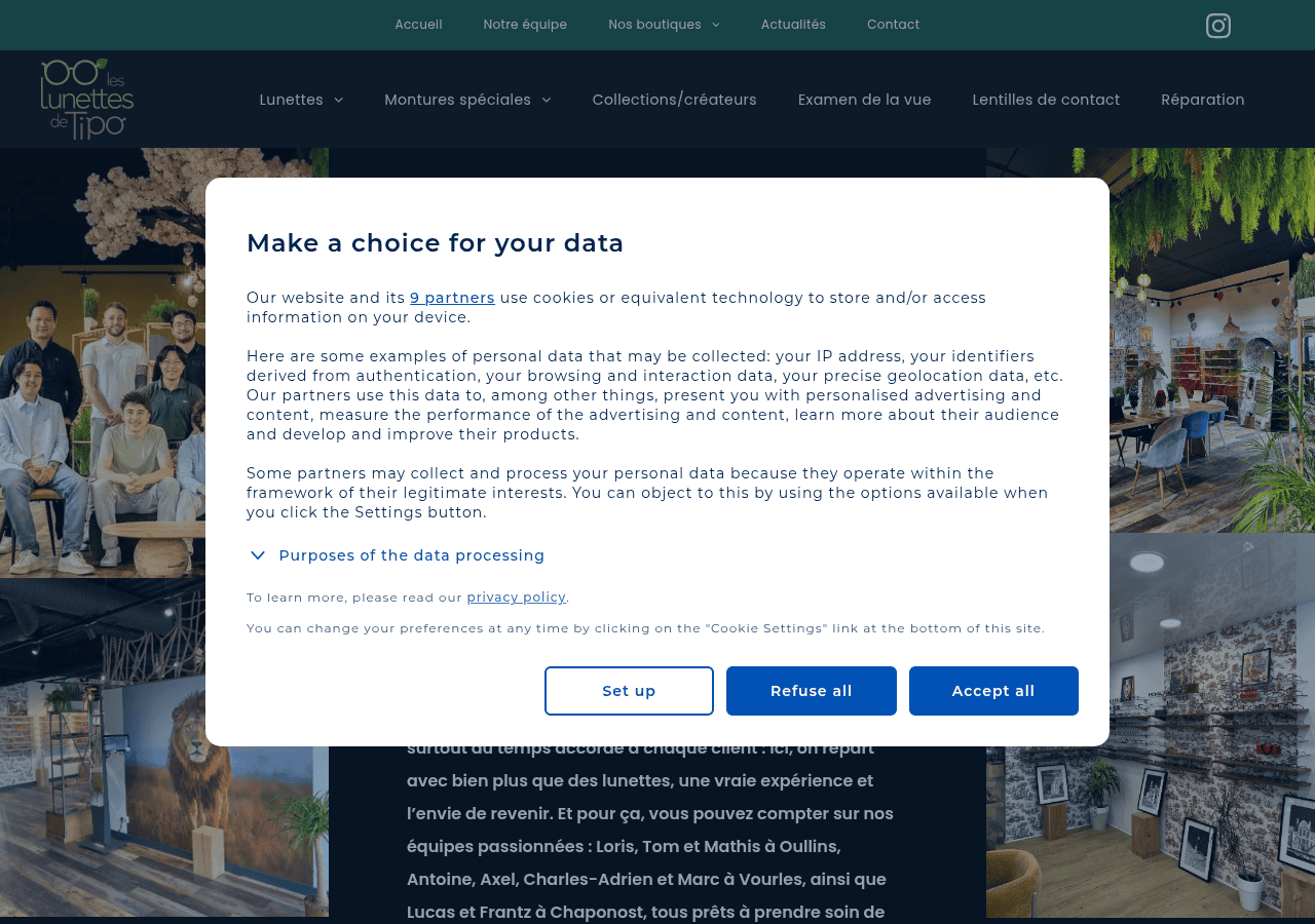 Screenshot of leslunettesdetipo.com