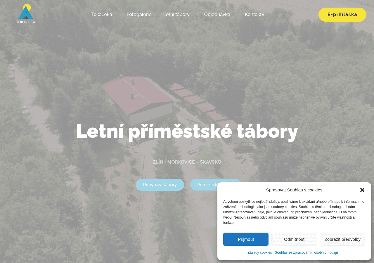 Screenshot of tokaceka.cz