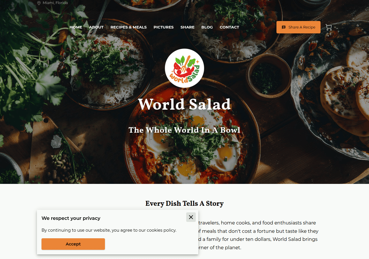 Screenshot of worldsalad.com