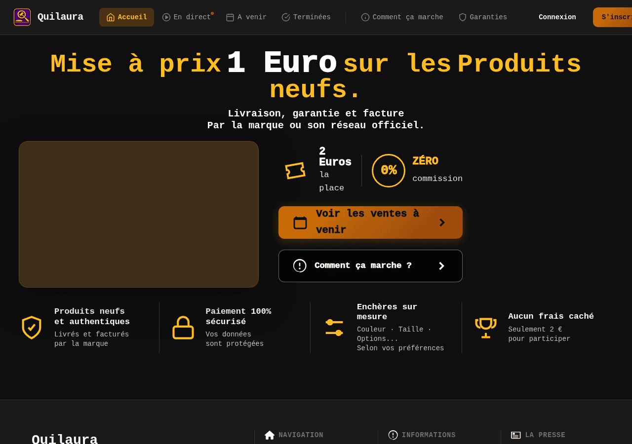 Screenshot of quilaura.fr