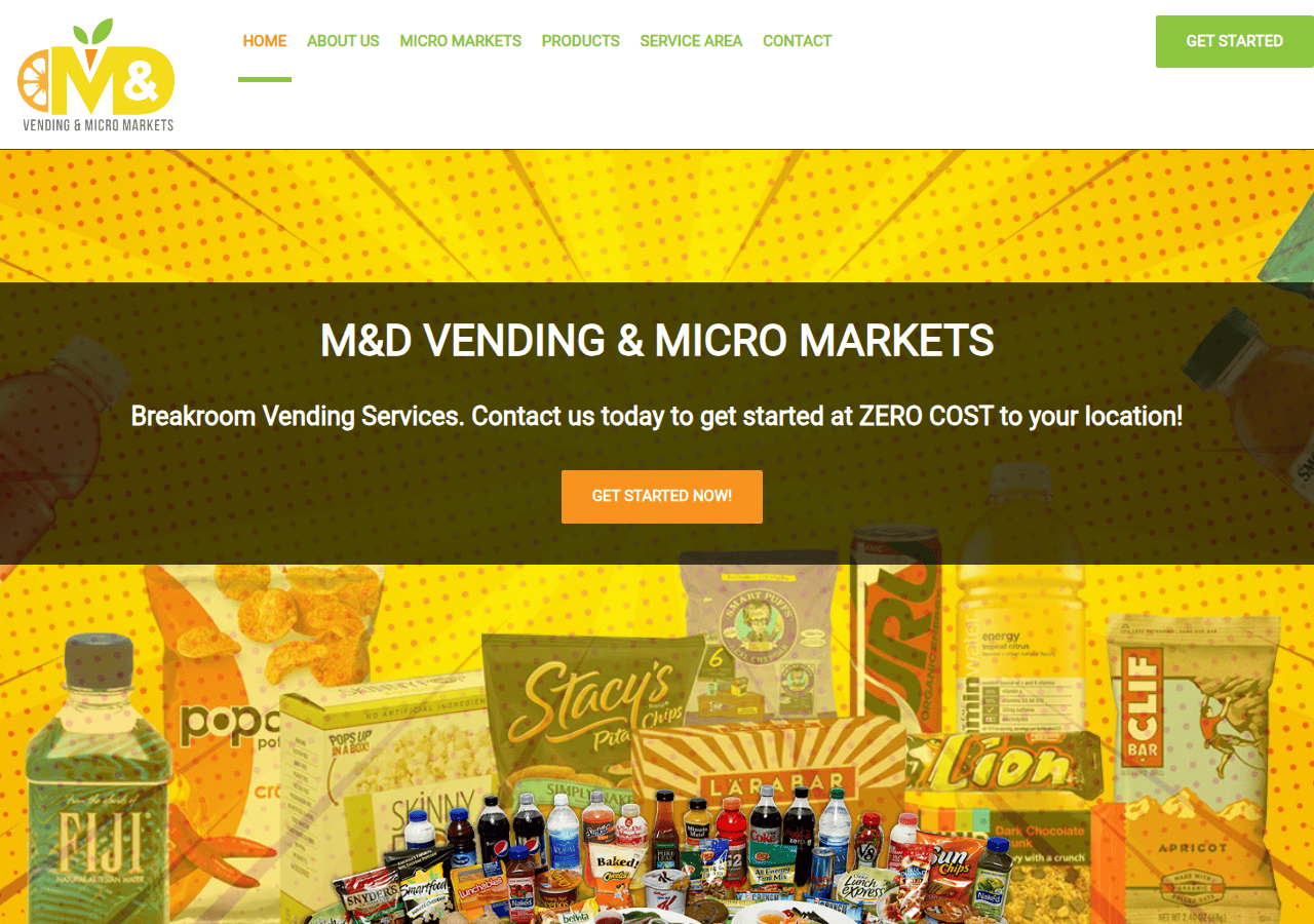 Screenshot of montgomerycountyvending.com