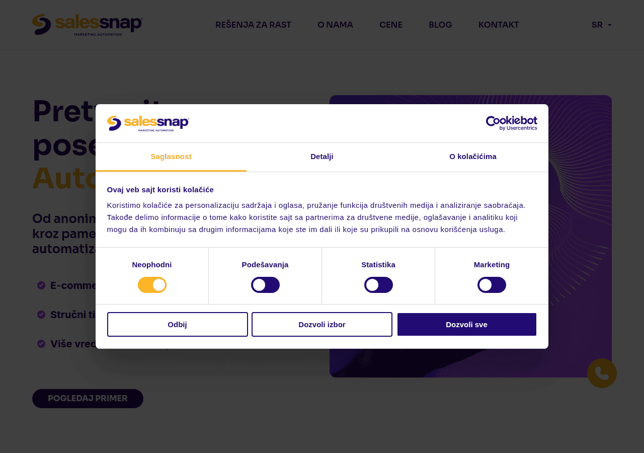 Screenshot of sales-snap.com