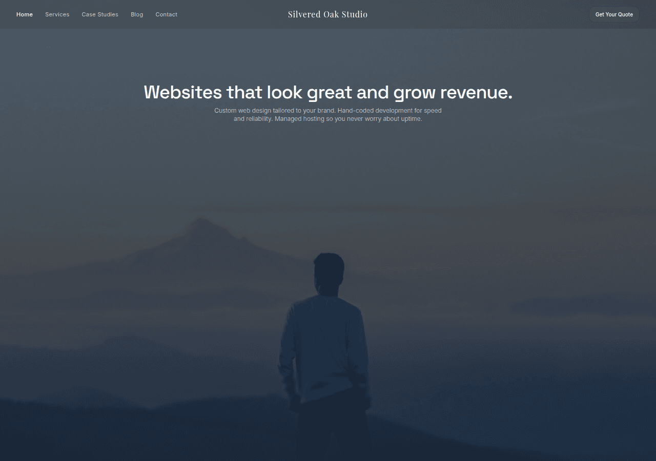 Screenshot of silveredoak.com