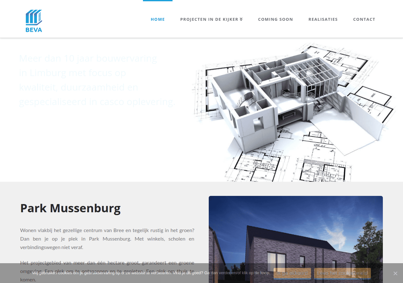 Screenshot of bevabvba.be