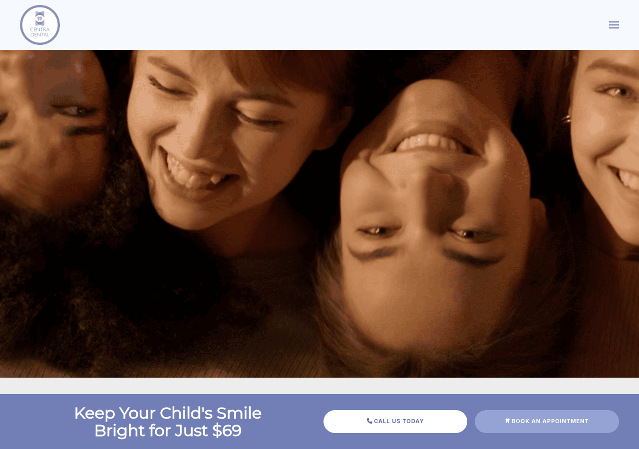 Screenshot of centradental.com