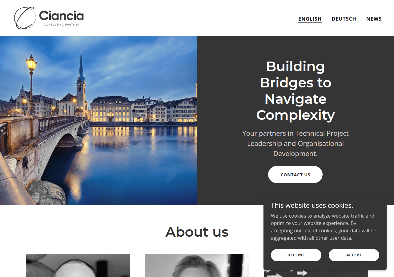 Screenshot of ciancia.ch