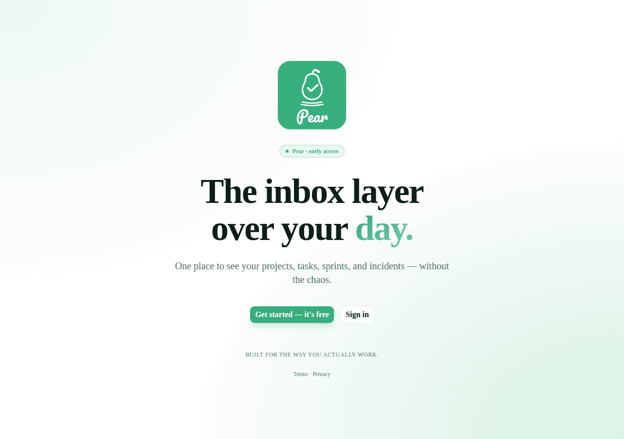 Screenshot of my-pear.com