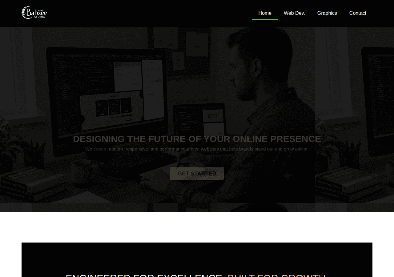 Screenshot of babzeestudio.com