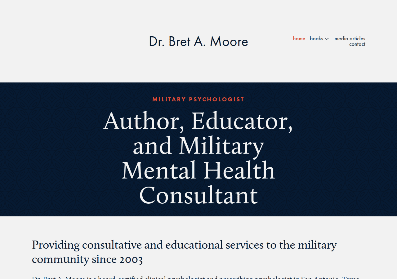 Screenshot of militarypsych.com