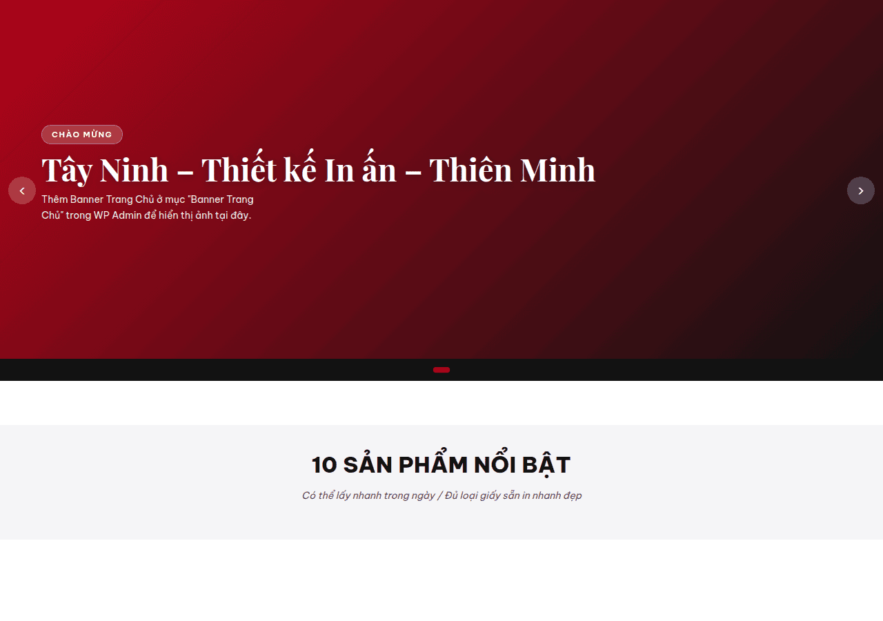 Screenshot of inthienminh.com