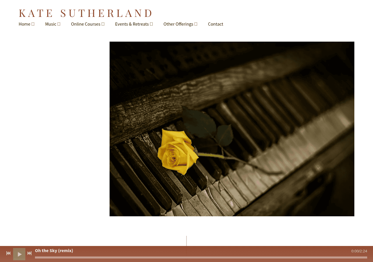Screenshot of katesutherland.ca