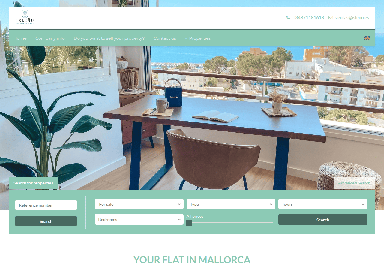 Screenshot of isleno.es