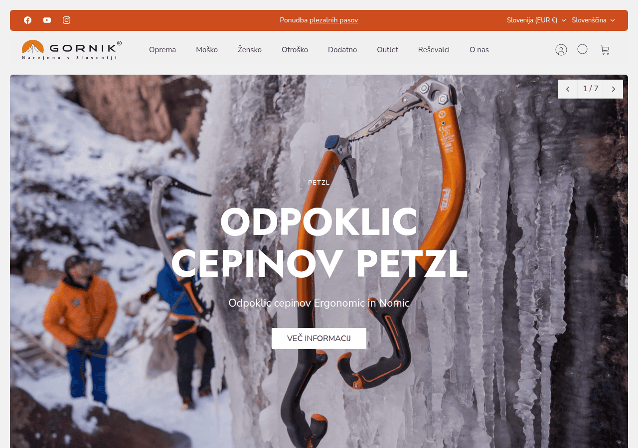 Screenshot of gornik.si