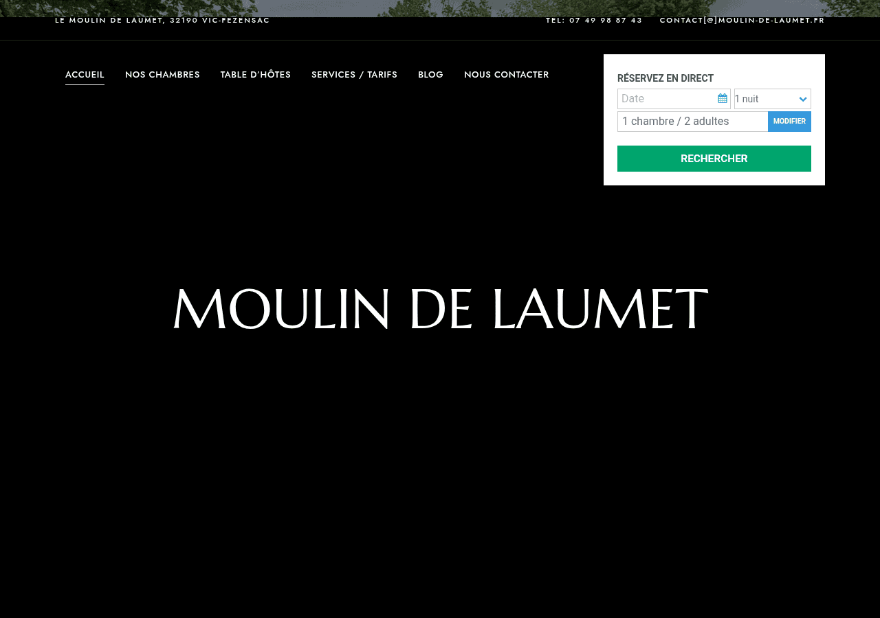 Screenshot of moulin-de-laumet.fr