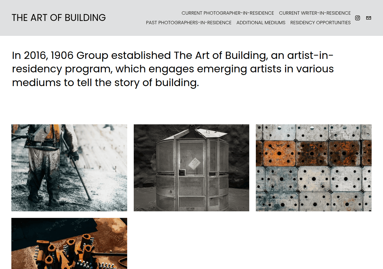 Screenshot of theartofbuilding.com