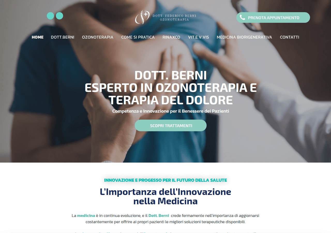 Screenshot of dottorfedericoberni.com