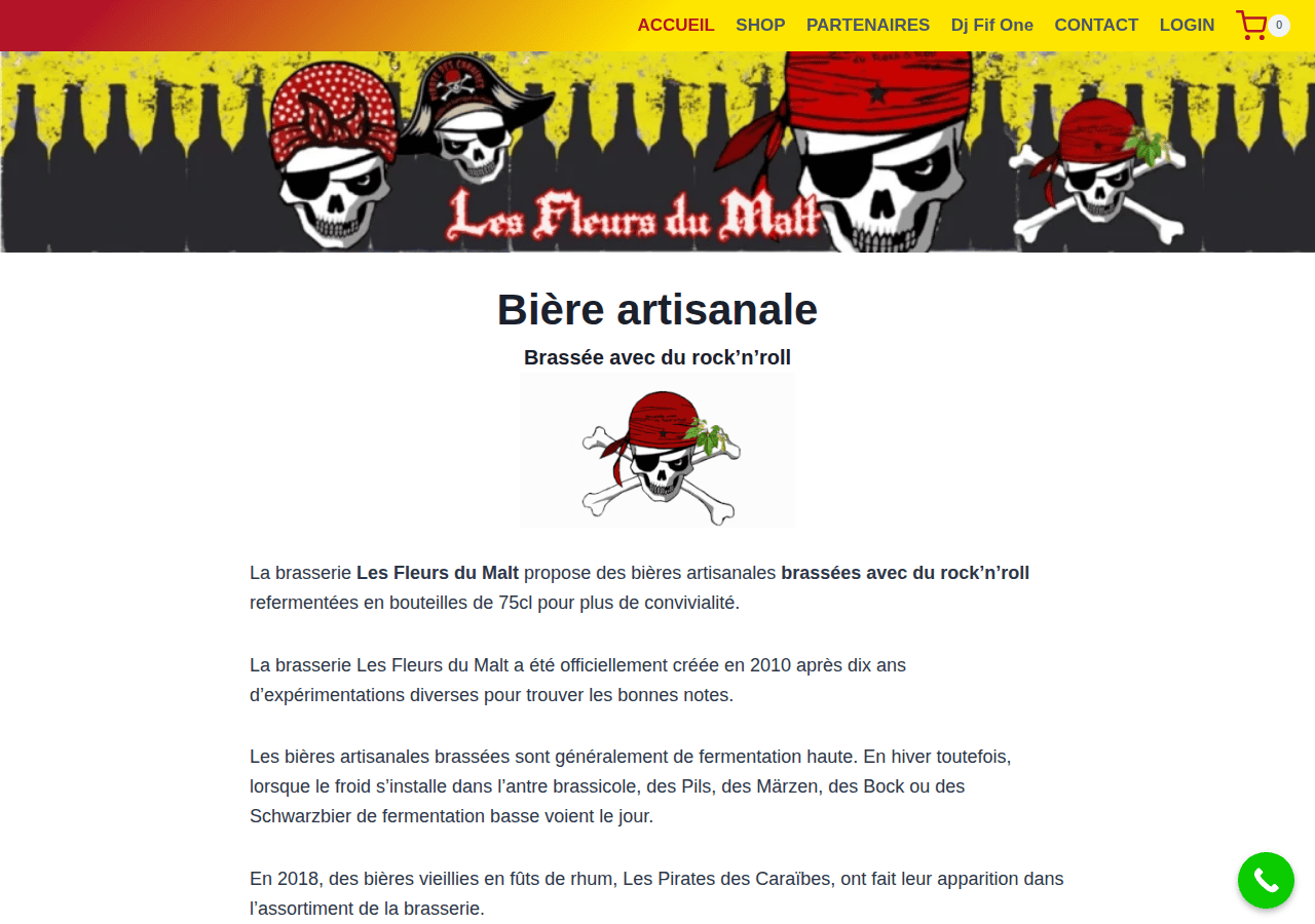 Screenshot of lesfleursdumalt.ch