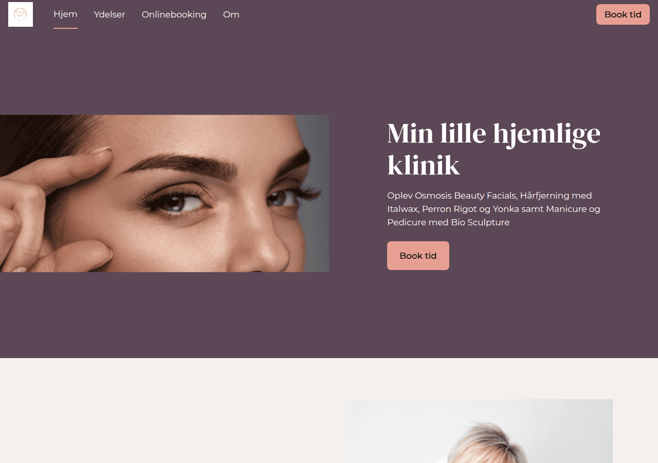 Screenshot of beautybybetina.dk