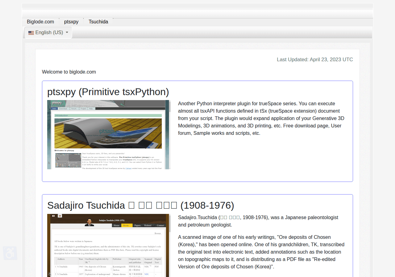 Screenshot of biglode.com