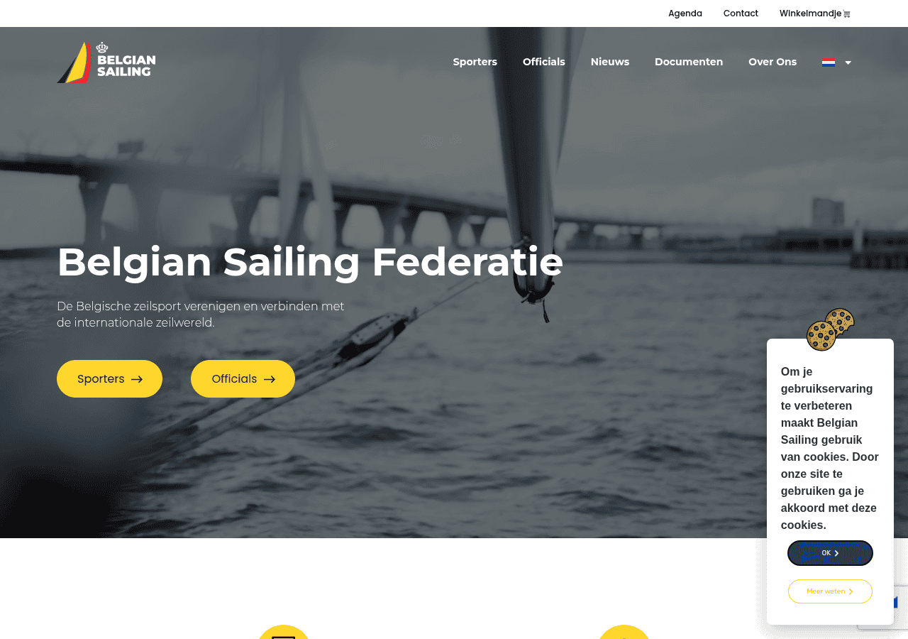 Screenshot of belgiansailing.be