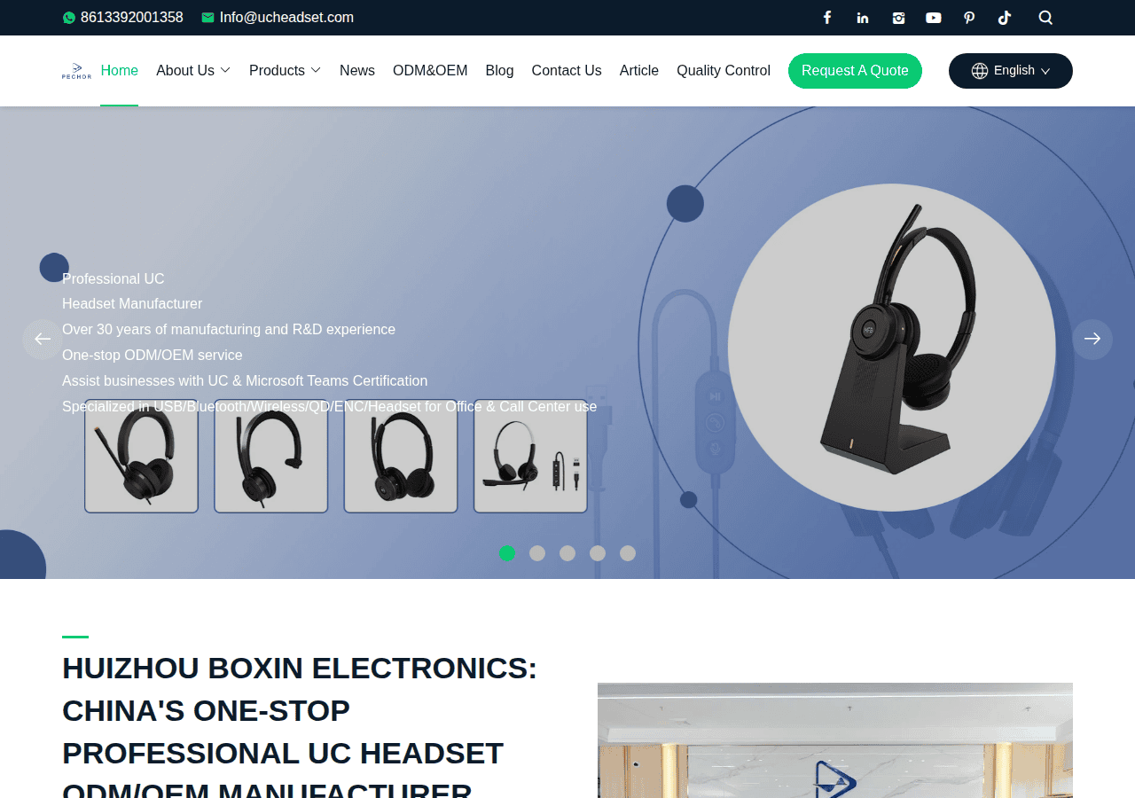 Screenshot of boxinheadsets.com