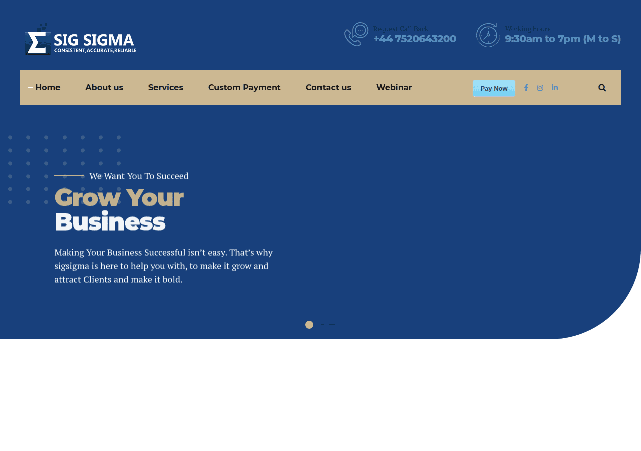 Screenshot of sigsigma.com