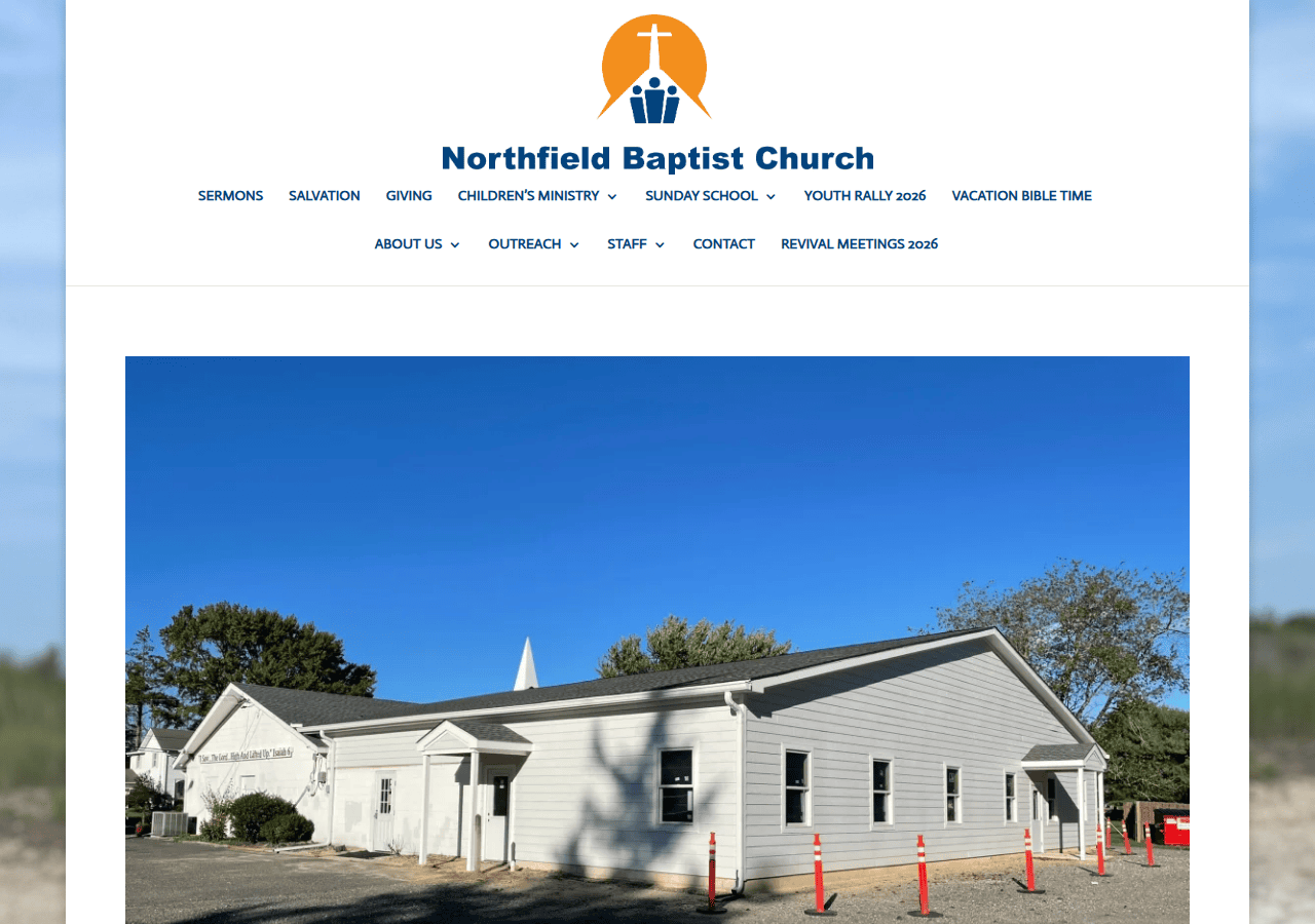 Screenshot of northfieldbaptist.com