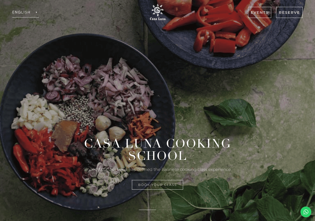 Screenshot of casalunabali.com
