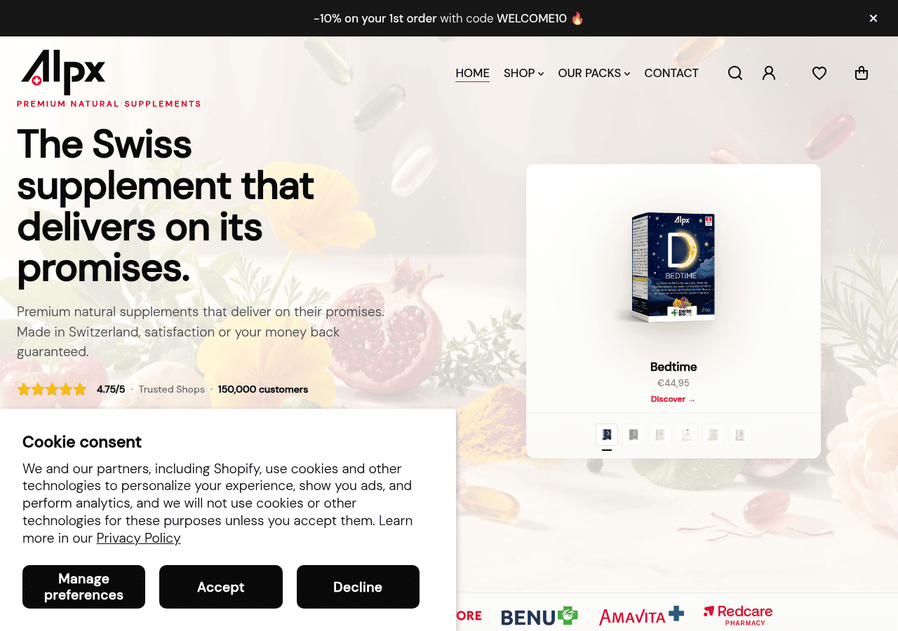 Screenshot of myalpx.com