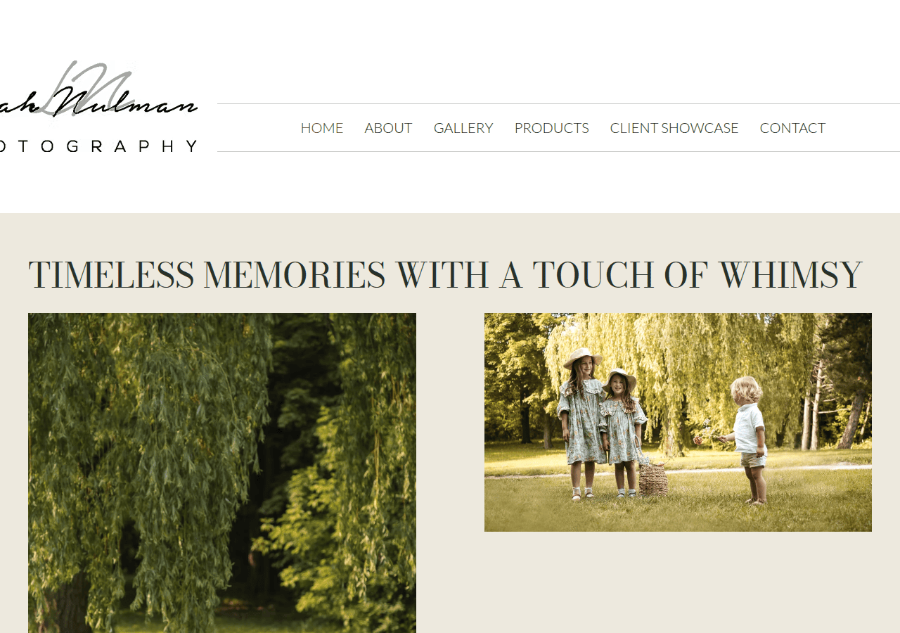 Screenshot of leahnulman.com
