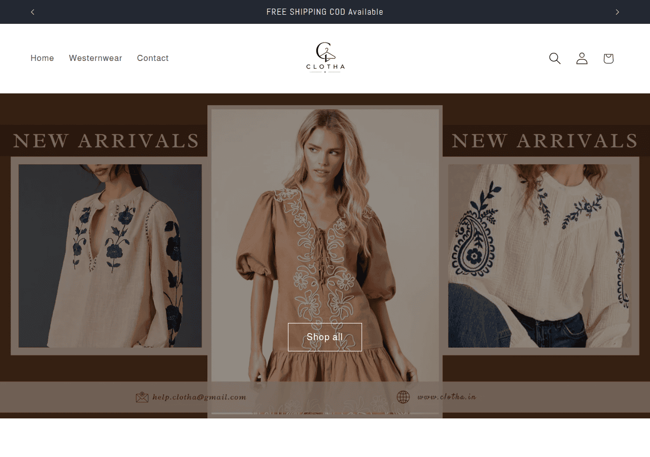 Screenshot of clotha.in