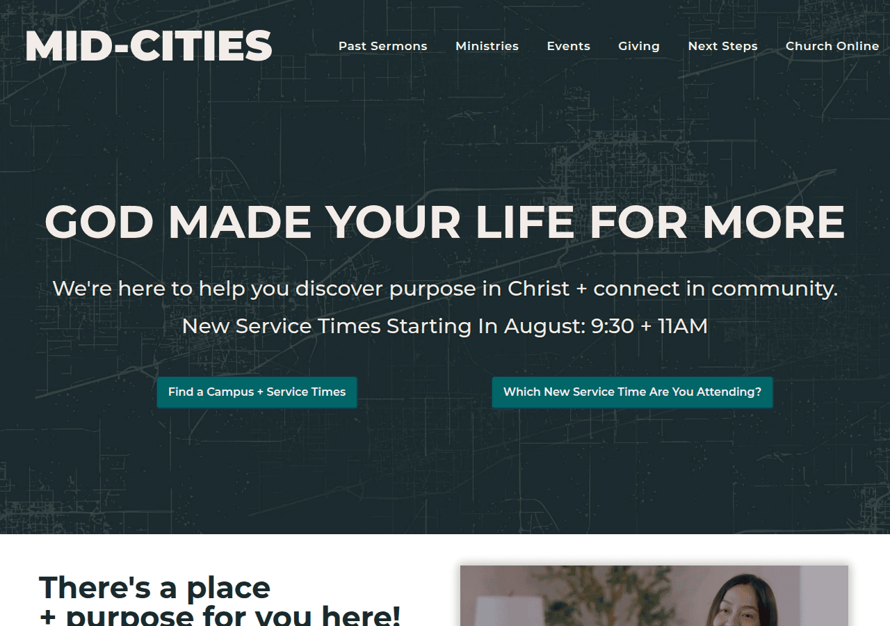 Screenshot of midcities.org
