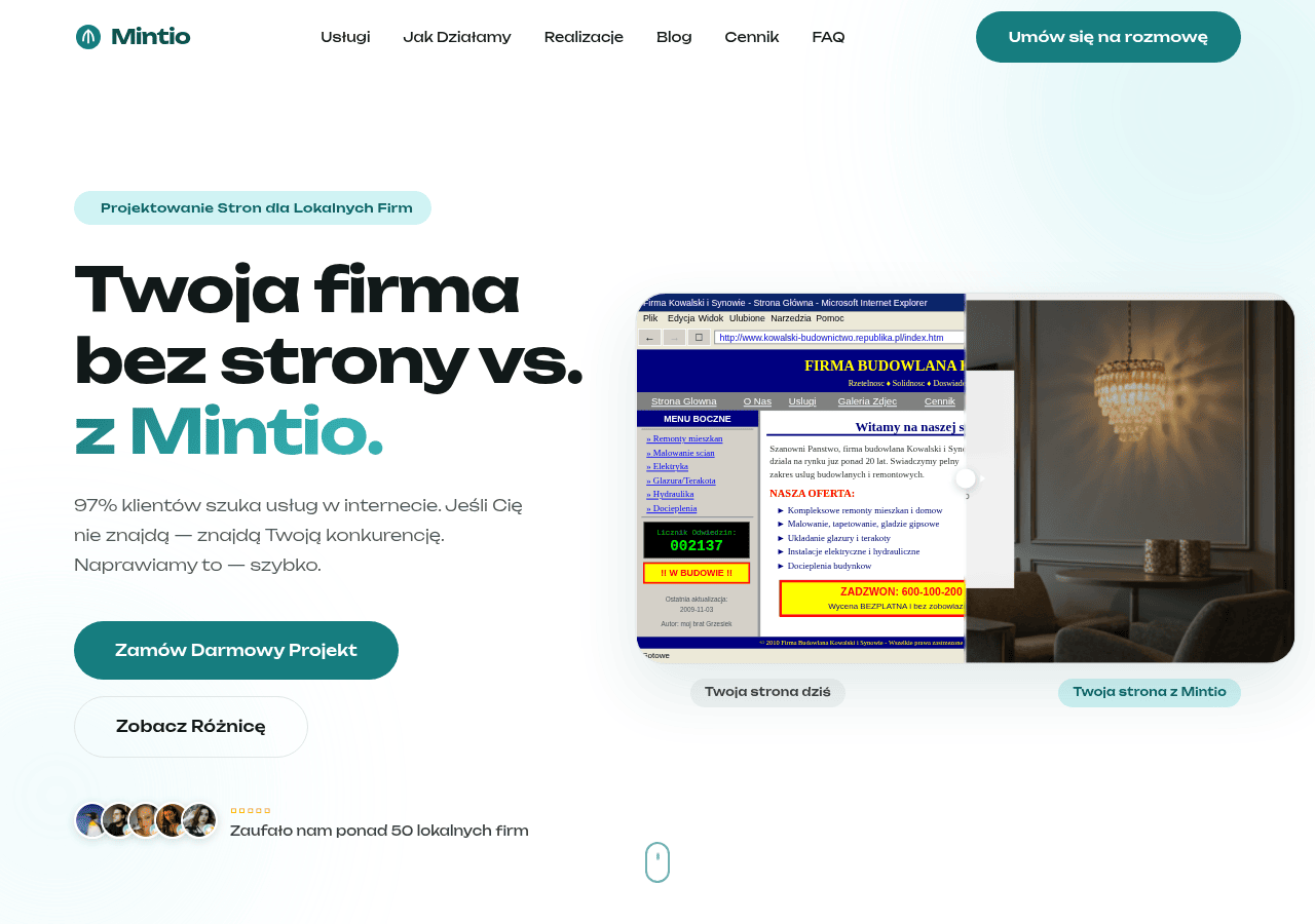 Screenshot of mintio.pl