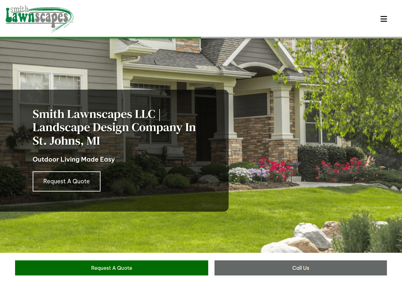 Screenshot of smithlawnscapes.com