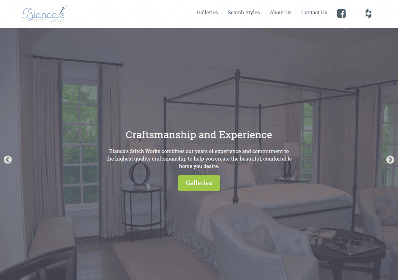 Screenshot of biancas-stitchworks.com