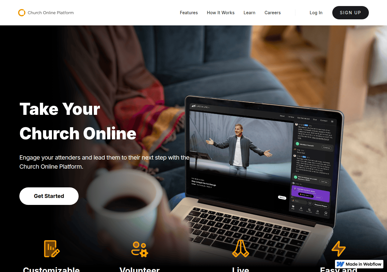 Screenshot of online-staging.church