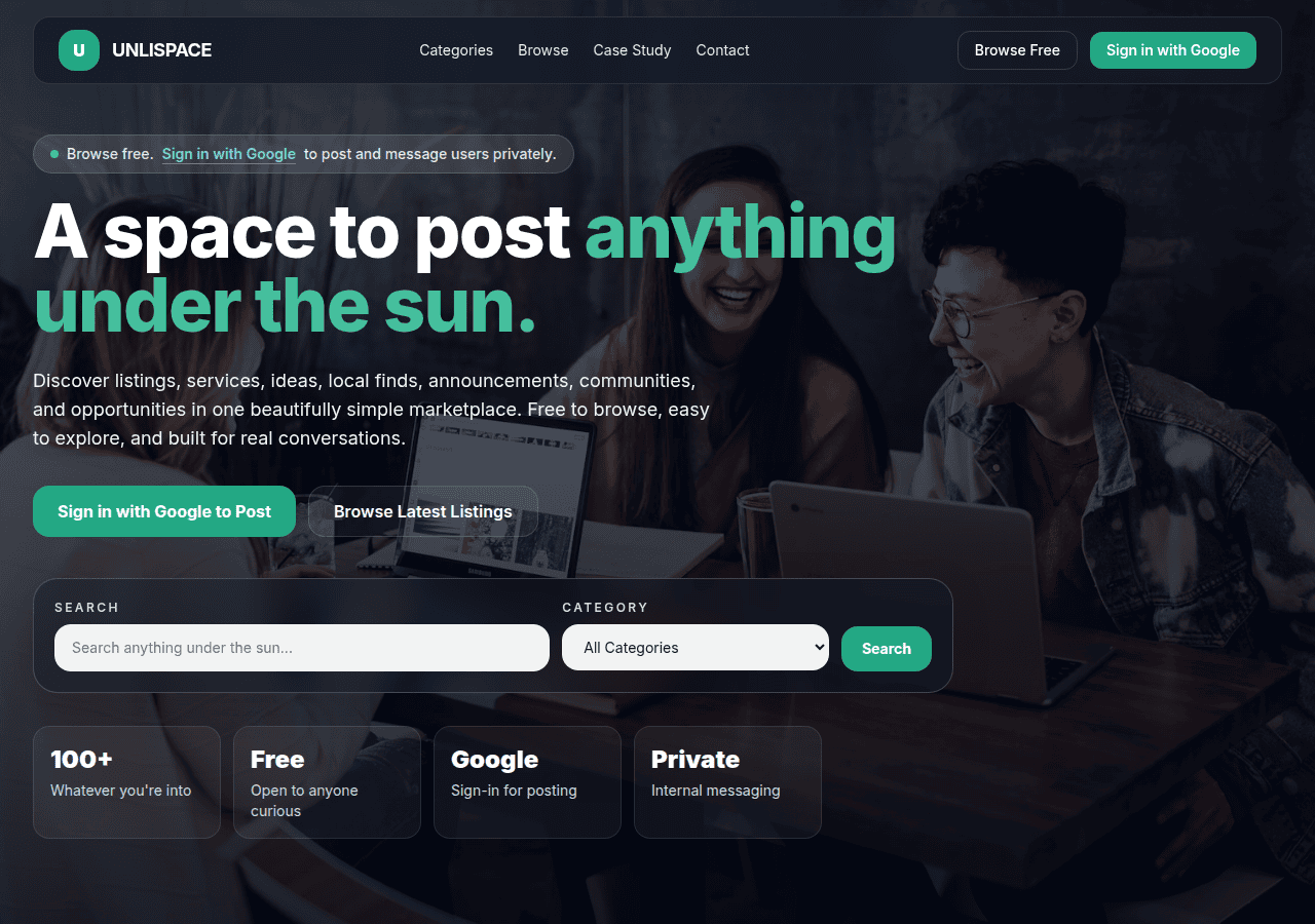 Screenshot of unlispace.com