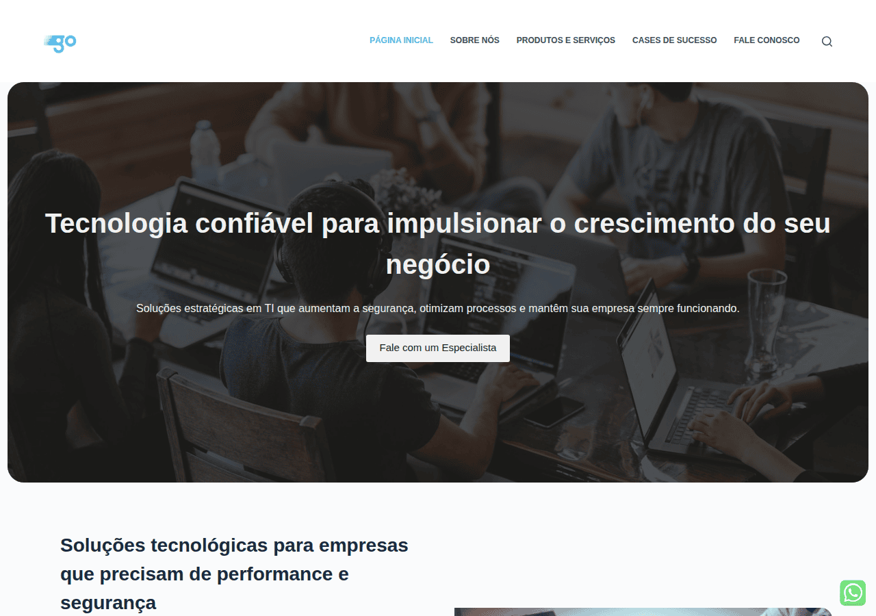 Screenshot of gotechti.com.br