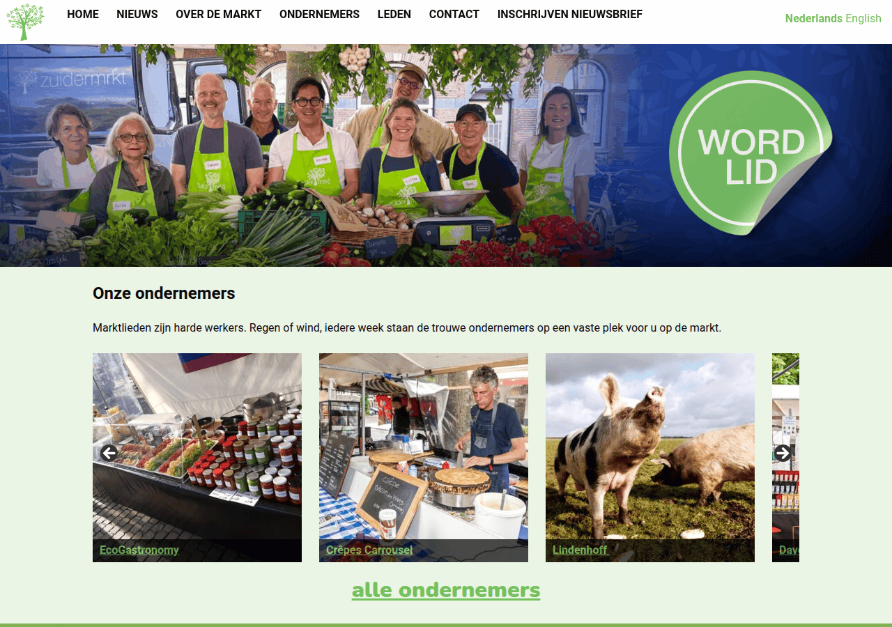 Screenshot of zuidermrkt.nl
