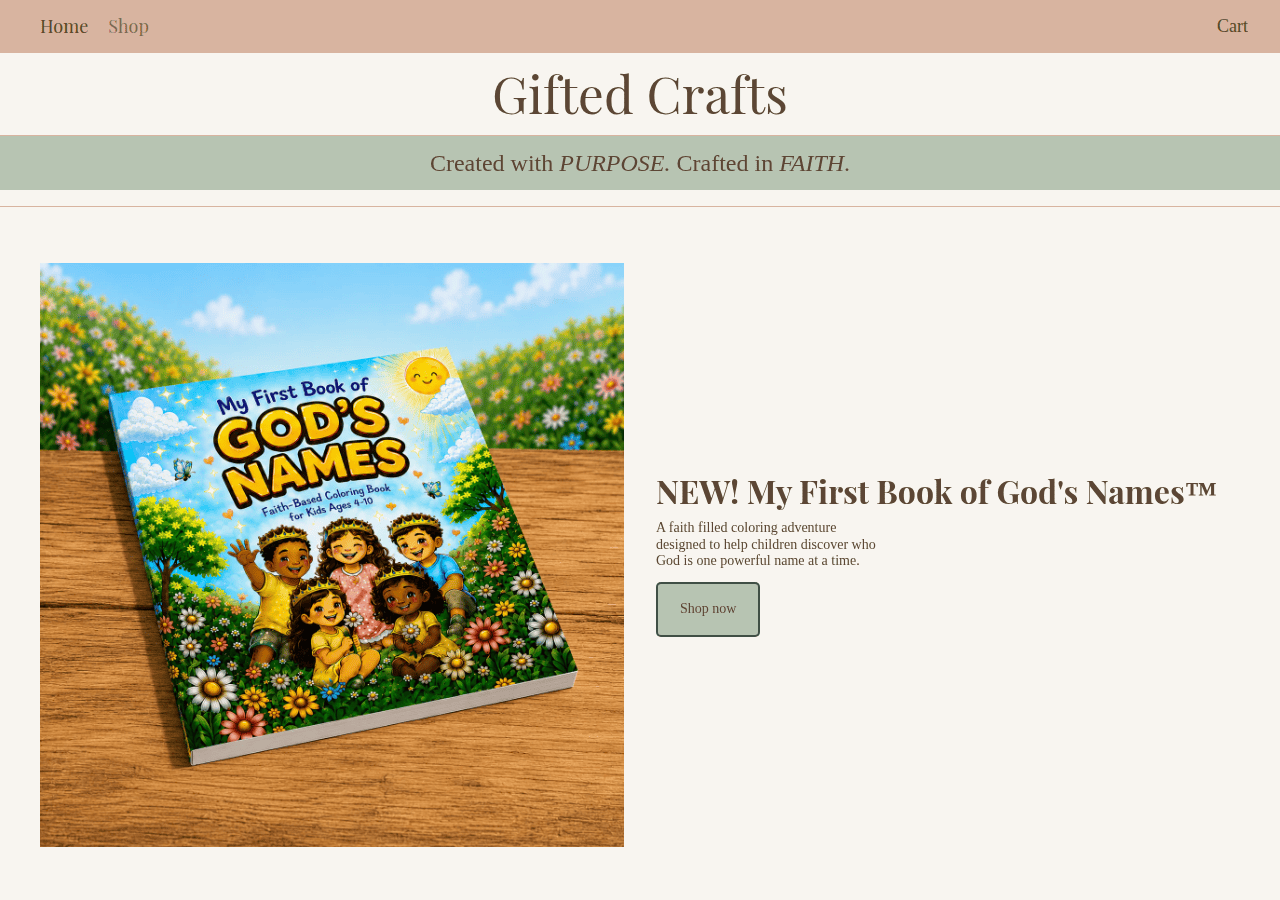 Screenshot of agiftedcraft.co